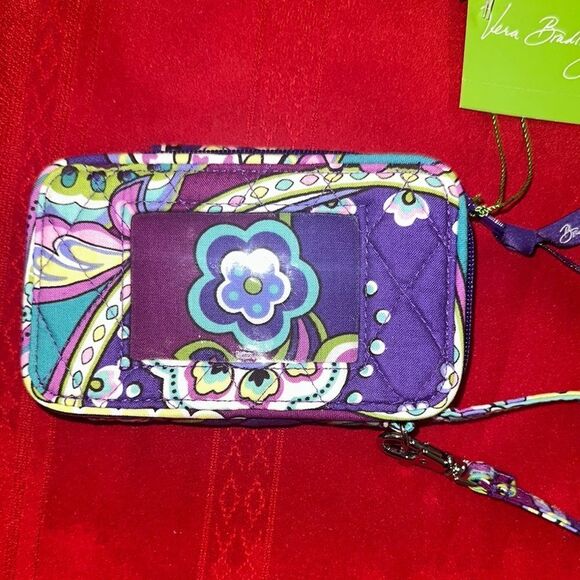 NWT Vera Bradley Purple Pattern Quilted Wallet - Picture 5 of 7